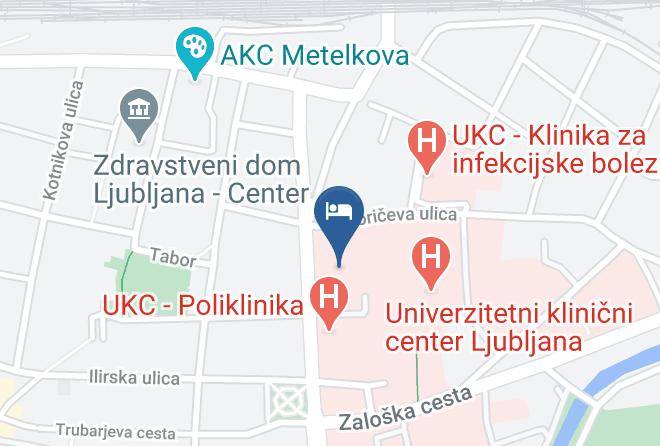 Ljubljana - Hotel Meksiko Maps