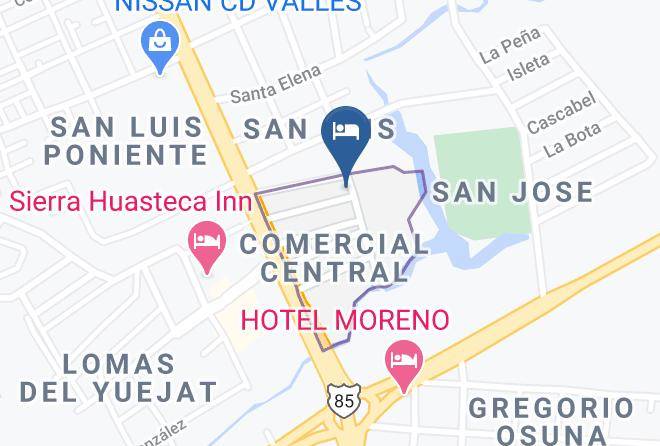 Ciudad Valles - Hotel Melania Pizano Maps