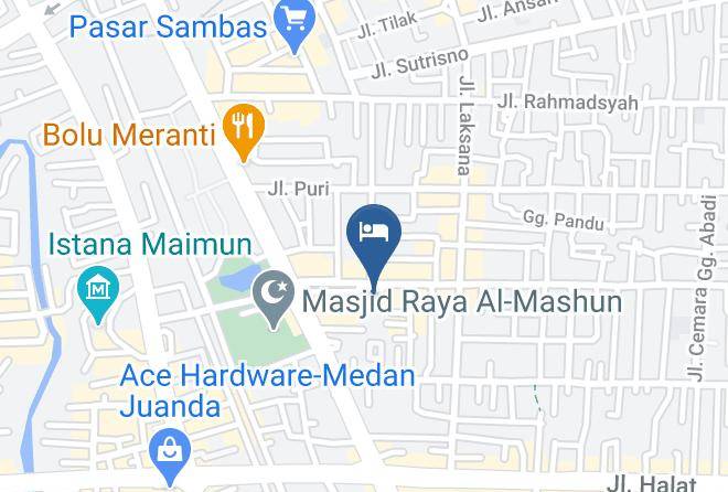 Kota Medan - Hotel Melati Maps