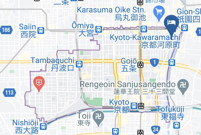 Kyoto City Shimogyo Ward - Hotel Meldia Shijo Kawaramachi Maps