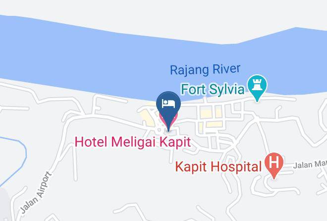 Bahagian Kapit - Hotel Meligai Kapit Maps