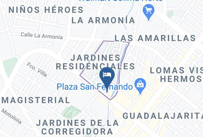 Colima Jardines De Laregidora - Hotel Melina Maps