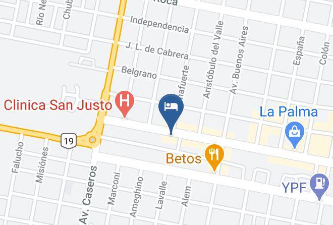 San Justo Department - Hotel Menfis Maps