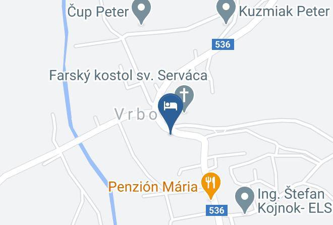 Kezmarok - Hotel & Restauracia Menhard Vrbov Maps