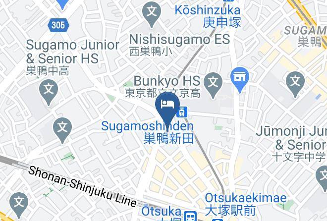 Toshima Ward - Hotel Mentels Otsuka Maps
