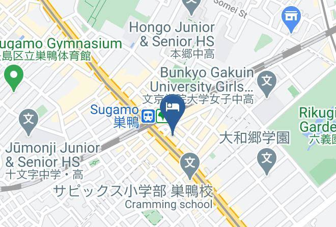 Hotel Mentels Sugamo Map