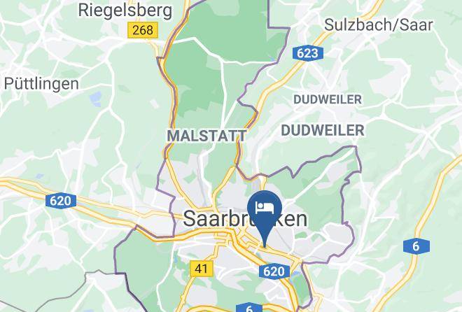 Saarbrucken - Hotel Meran Hallenbad+sauna Maps