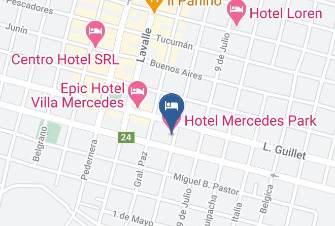General Pedernera Department - Hotel Mercedes Park Maps