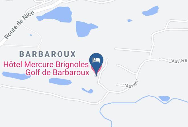 Var - Hotel Mercure Brignoles Golf De Barbaroux Maps