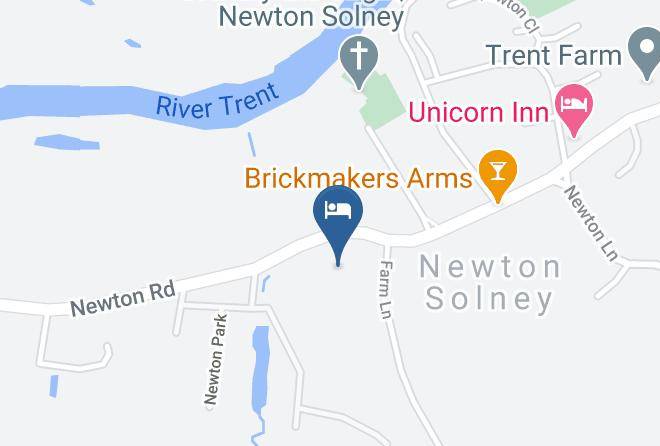 Derbyshire - Mercure Burton Upon Trent Newton Park Hotel Maps