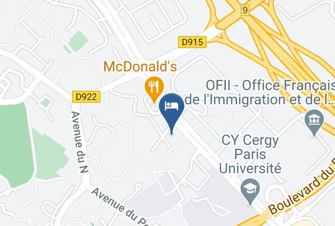 Val D Oise - Hotel Mercure Cergy Pontoise Centre Maps