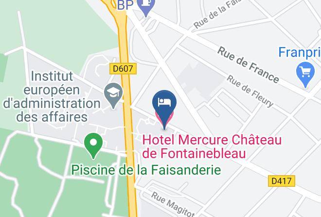Seine Et Marne - Hotel Mercure Chateau De Fontainebleau Maps