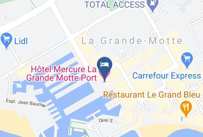 Herault - Hotel Mercure La Grande Motte Port Maps