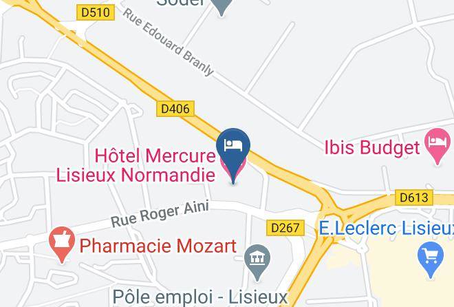 Calvados - Hotel Mercure Lisieux Normandie Maps