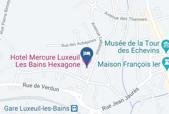 Haute Saone - Hotel Mercure Luxeuil Les Bains Hexagone Maps