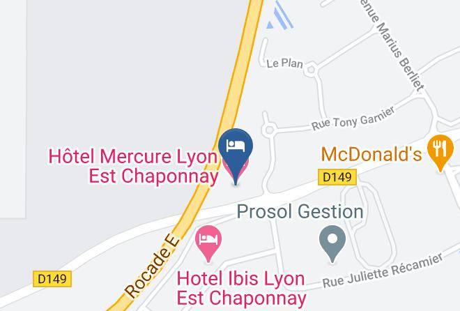 Rhone - Hotel Mercure Lyon Est Chaponnay Maps