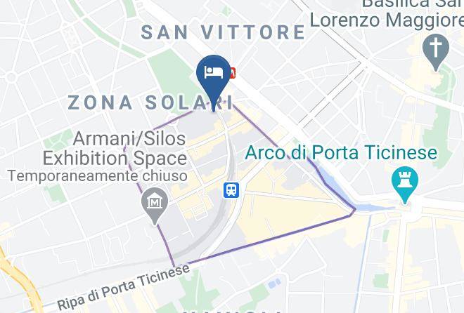 Milan - Hotel Mercure Milano Solari Maps