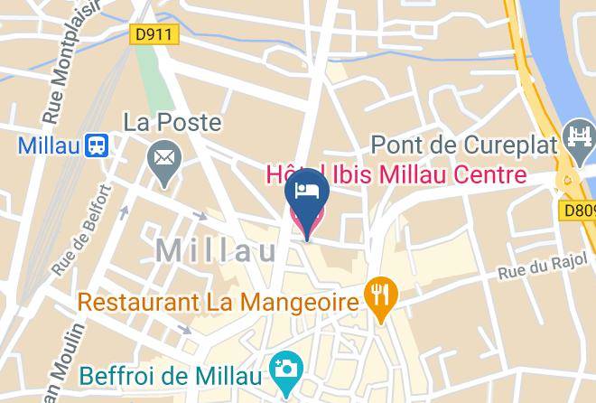 Hotel Mercure Millau Map