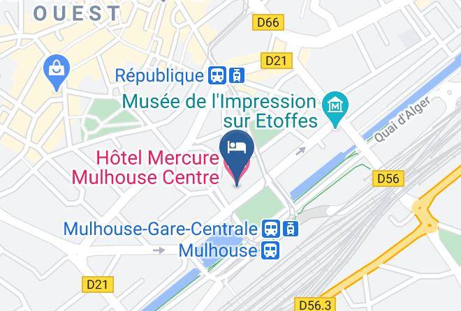 Haut Rhin - Hotel Mercure Mulhouse Centre Maps