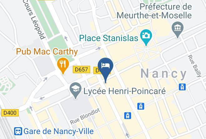 Meurthe Et Moselle - Hotel Mercure Nancy Centre Place Stanislas Maps