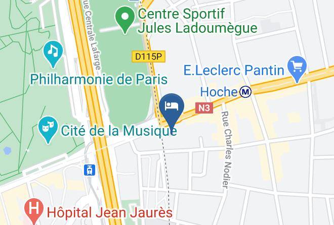 Seine St Denis - Hotel Mercure Paris Porte De Pantin Maps