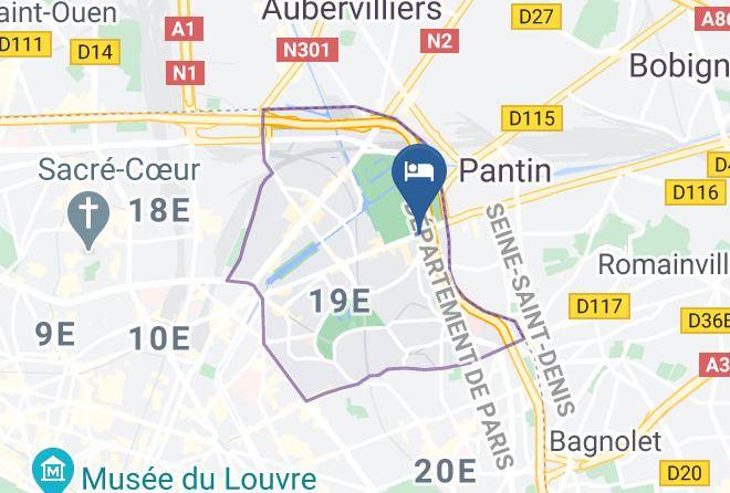Hotel Mercure Paris 19 Philharmonie La Villette Map