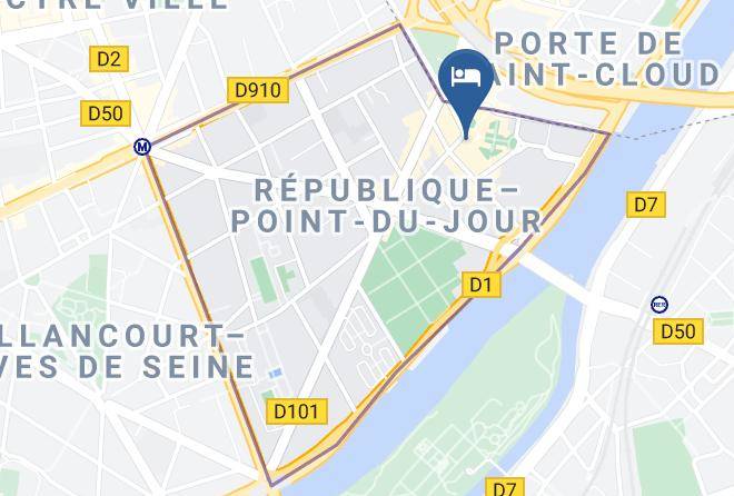 Hauts De Seine - Hotel Mercure Paris Boulogne Maps
