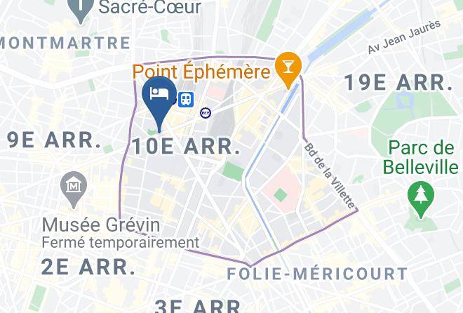 Paris - Hotel Ibis Paris Gare Du Nord La Fayette 10eme Maps