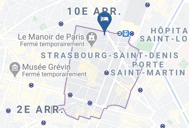 Hotel Mercure Paris Gare De L'est Magenta Map
