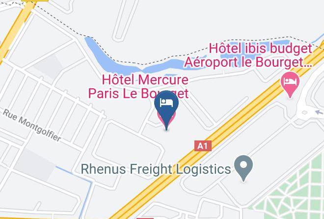 Seine St Denis - Hotel Mercure Paris Le Bourget Maps