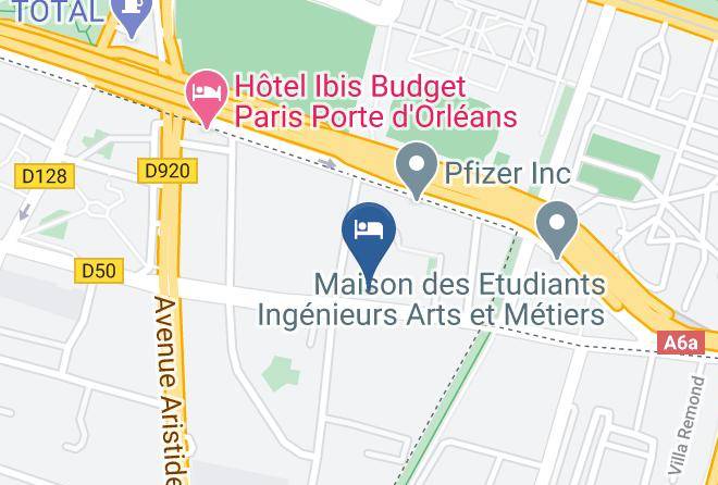 Hauts De Seine - Hotel Ibis Paris Porte D'orleans Maps