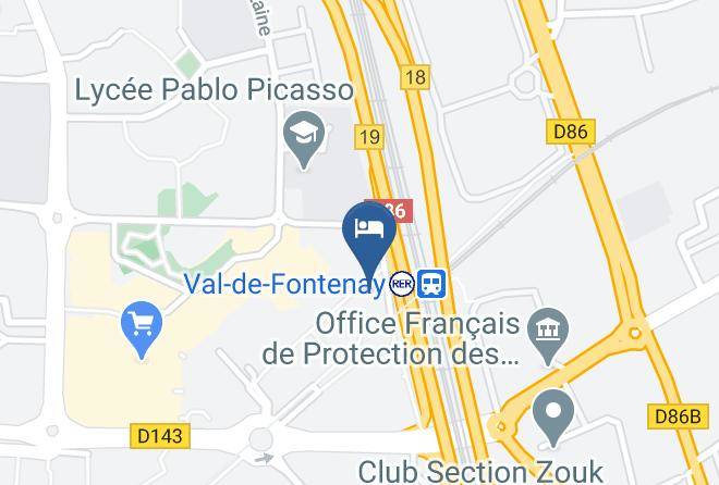 Val De Marne - Hotel Mercure Paris Val De Fontenay Maps