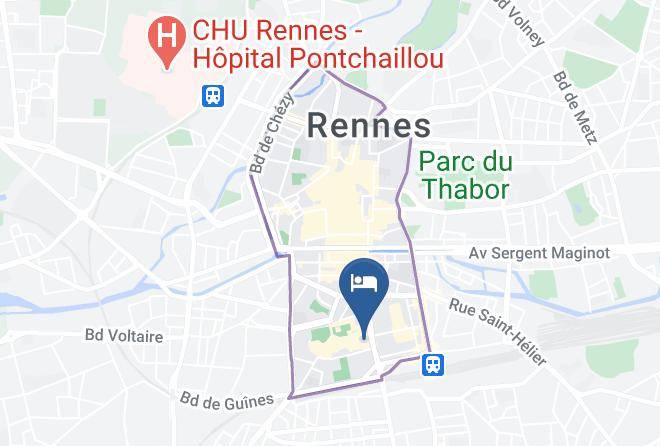 Hotel Mercure Rennes Centre Gare Map