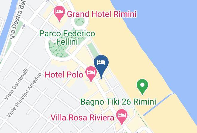 Rimini - Hotel Mercure Rimini Lungomare Maps