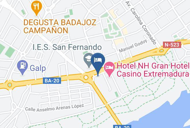 Badajoz - Hotel Mercure Rio Badajoz Maps