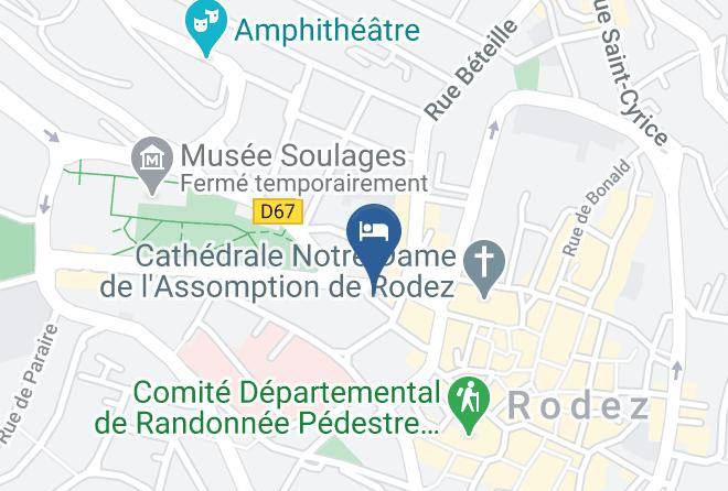 Aveyron - Hotel Mercure Rodez Cathedrale Maps