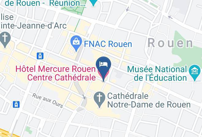 Hotel Mercure Rouen Centre Cathedrale Map