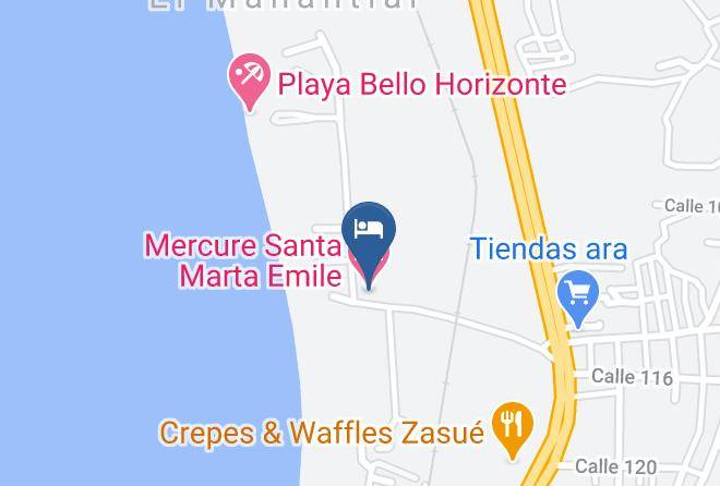 Santa Marta - Mercure Santa Marta Emile Maps