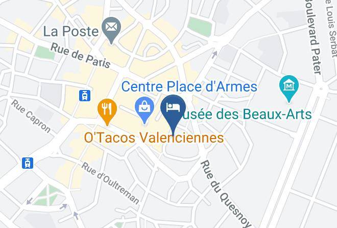 Hotel Mercure Valenciennes Centre Map