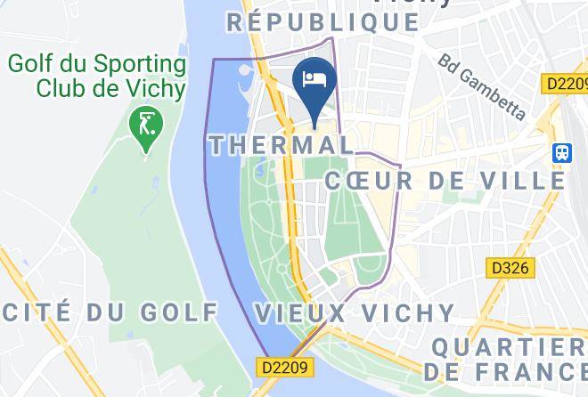 Allier - Hotel Mercure Vichy Thermalia Maps