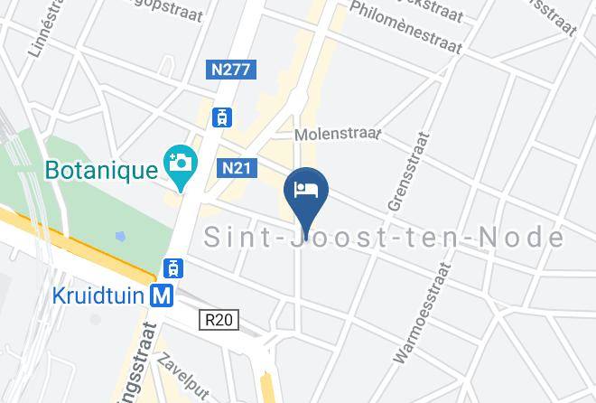 Saint Josse Ten Noode - Hotel Meribel Maps