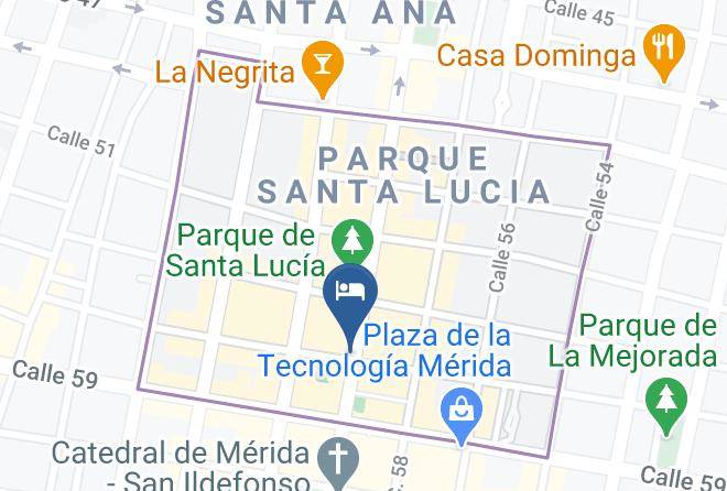 Merida - Hotel Merida Yucatan Maps