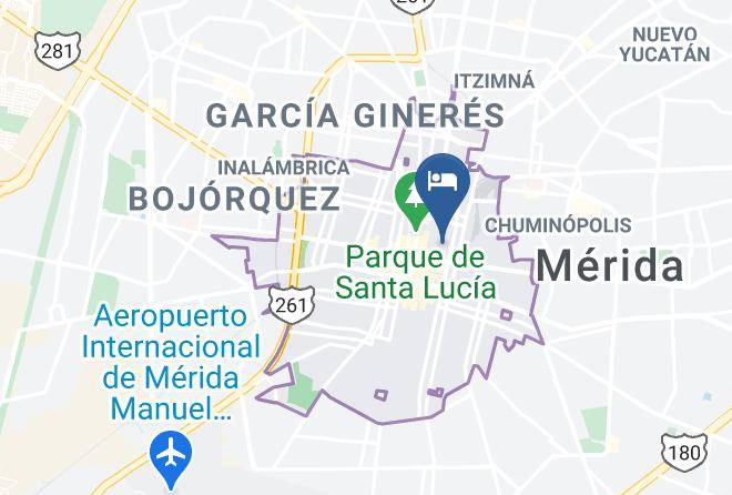 Merida - Hotel Meridano Maps