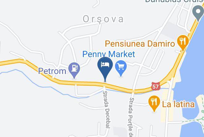 Hotel Meridian Orsova Map