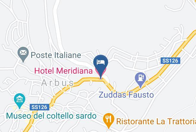 Province Of South Sardinia - Hotel Meridiana Maps