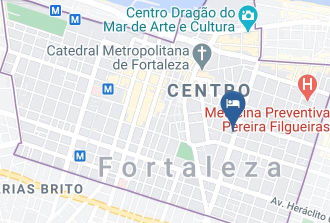 Fortaleza - Hotel Meridional Fortaleza Maps