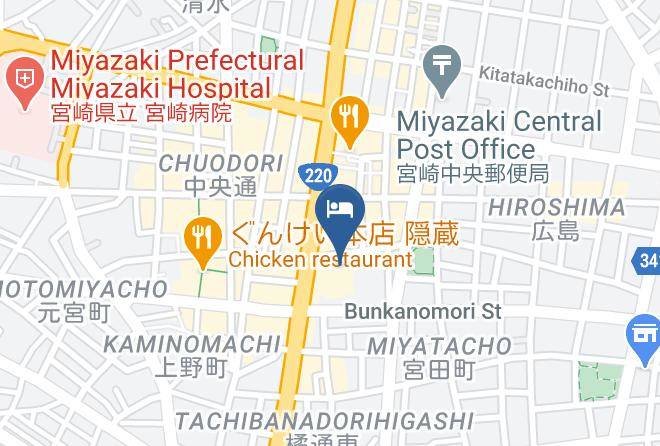 Miyazaki City - Hotel Merieges Maps