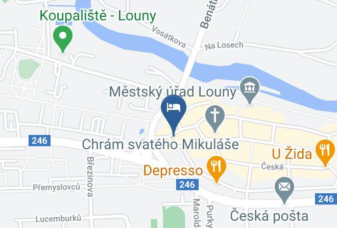 Louny - Hotel Merlot Maps