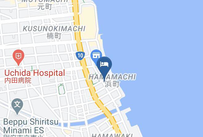 Beppu City - Hotel Mermaid2000 Maps