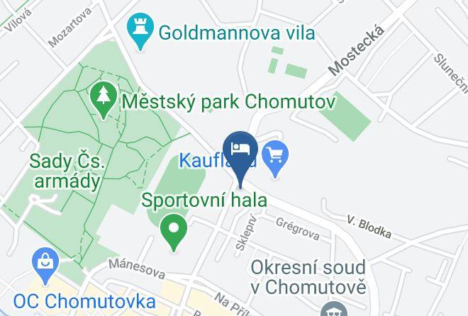 Chomutov - Hotel Mertin Maps
